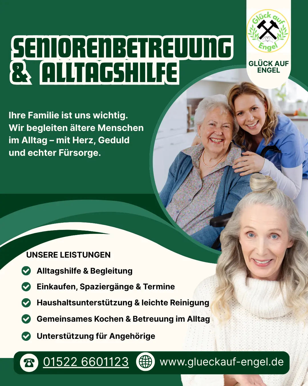 Seniorenbetreuung zu Hause und Haushaltshilfe in Herne